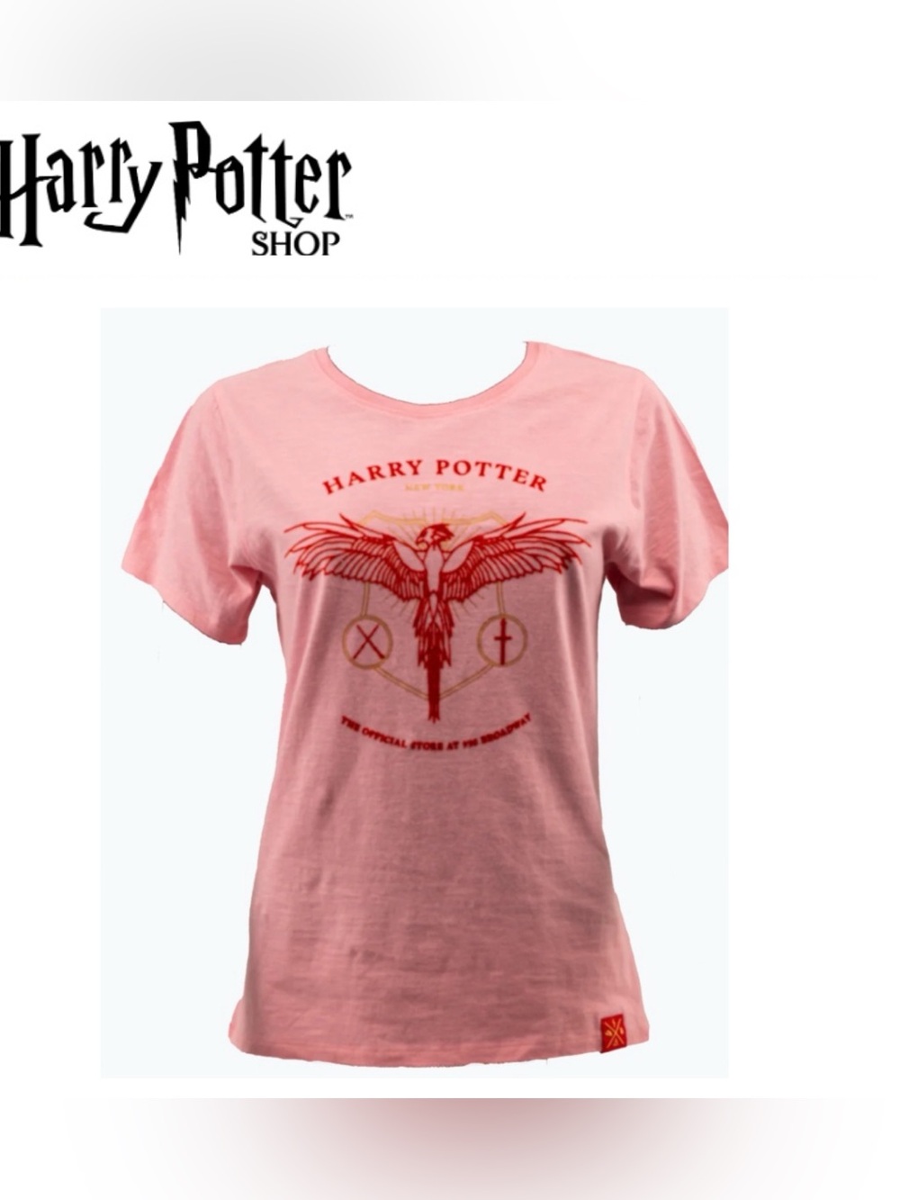 Harry Potter New York Fawkes  Pink Graphic Tee Size XLarge
